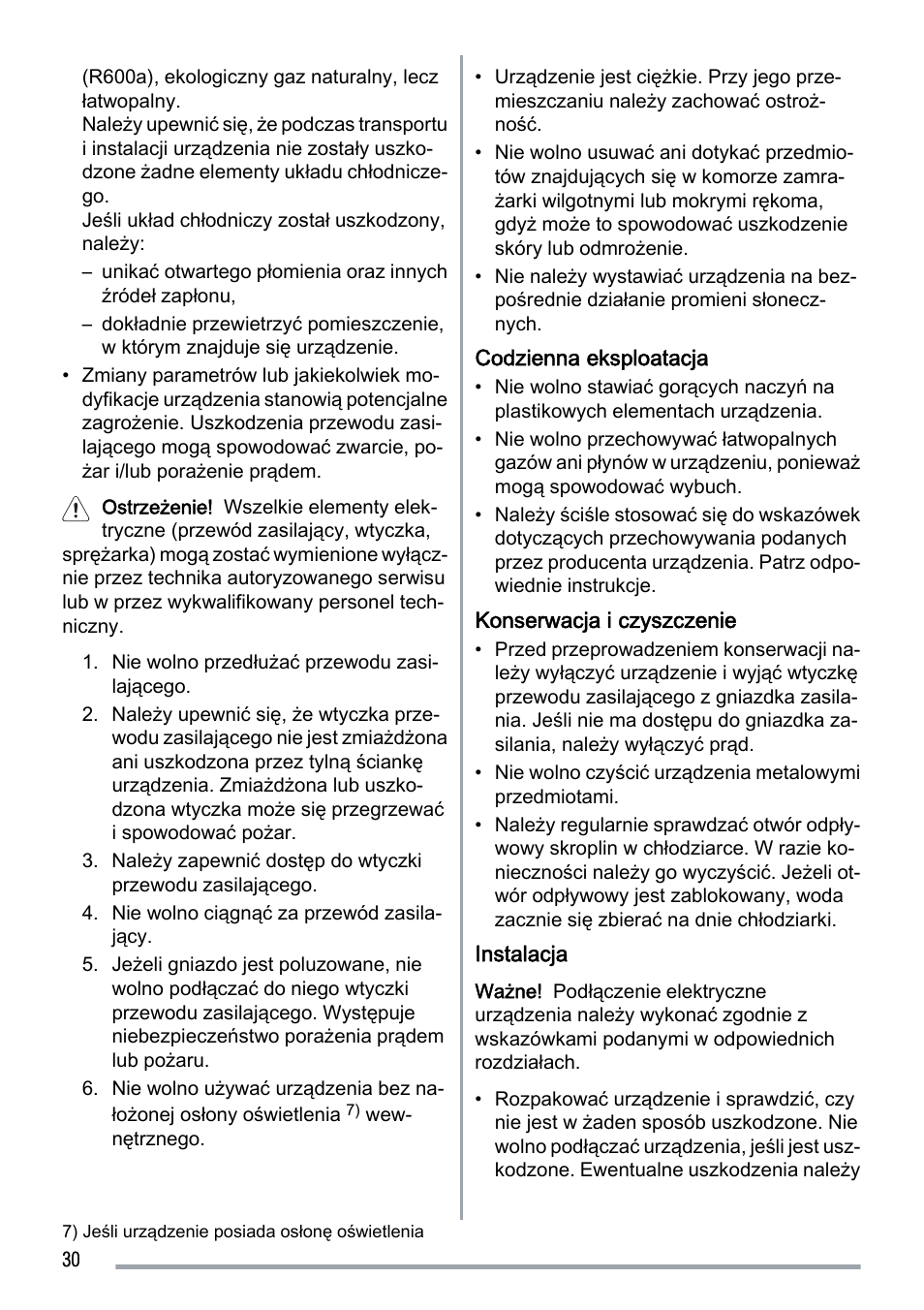 Zanussi ZUS 6140 A User Manual | Page 30 / 72