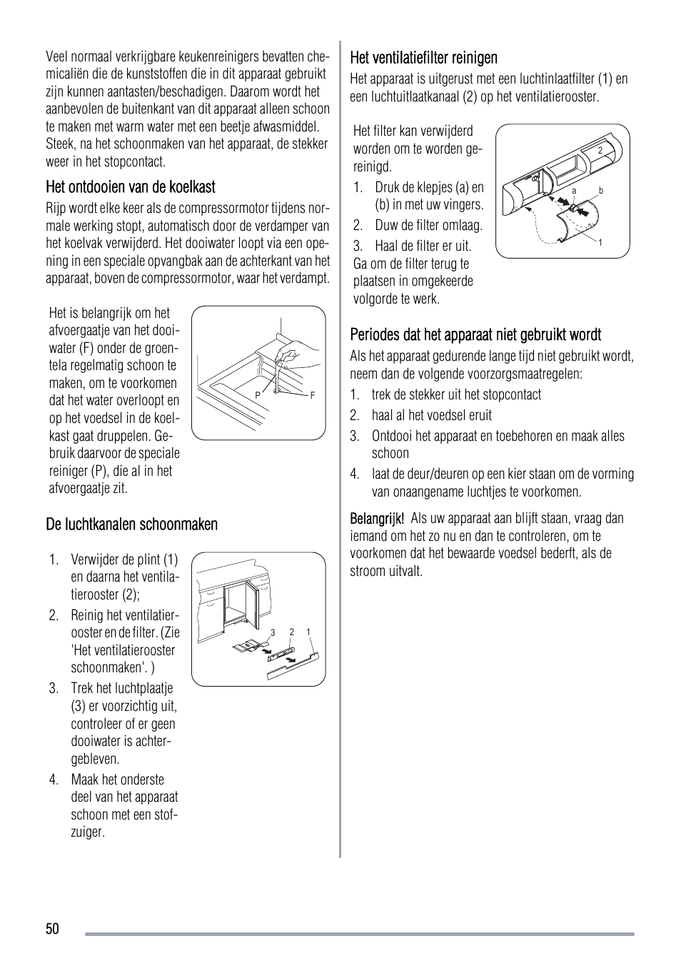 Zanussi ZUS 6140 A User Manual | Page 50 / 72