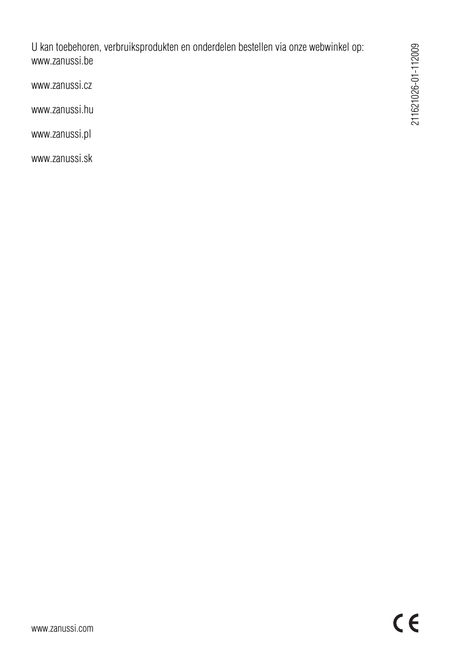 Zanussi ZUS 6140 A User Manual | Page 72 / 72