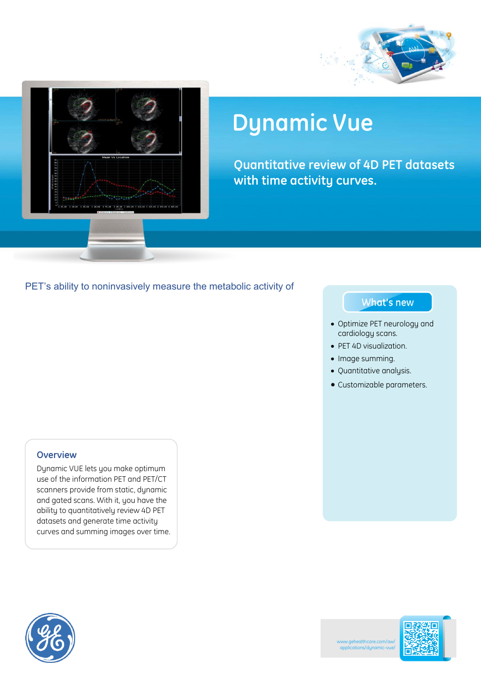 GE Healthcare Dynamic Vue User Manual | 2 pages