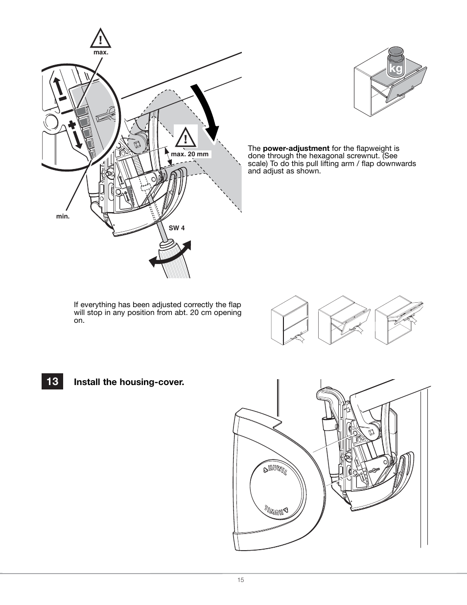 Hafele EN 372.64 Series User Manual | Page 15 / 16