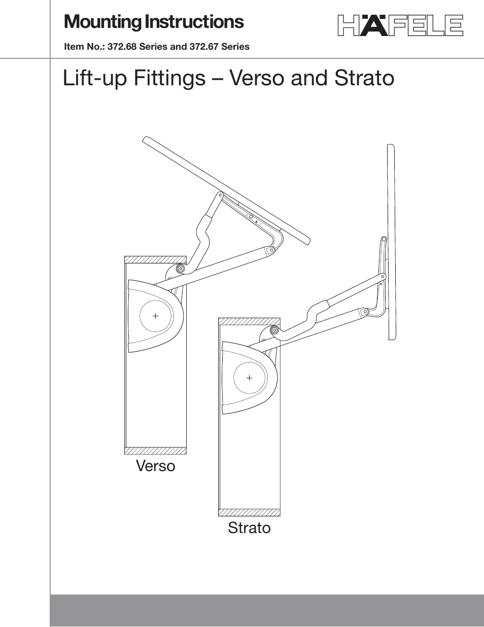 Hafele EN 372.67 Series User Manual | 28 pages