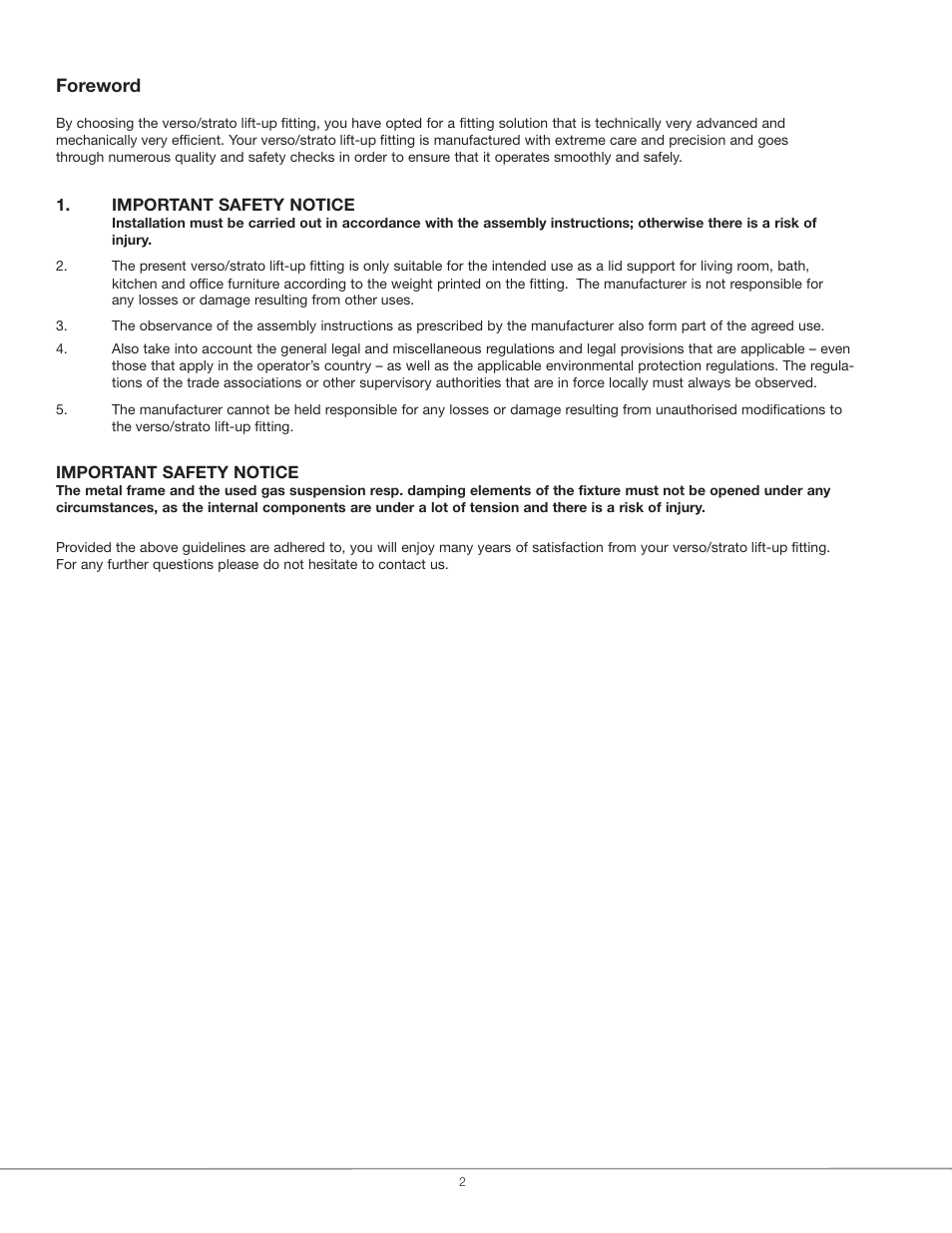 Hafele EN 372.67 Series User Manual | Page 2 / 28