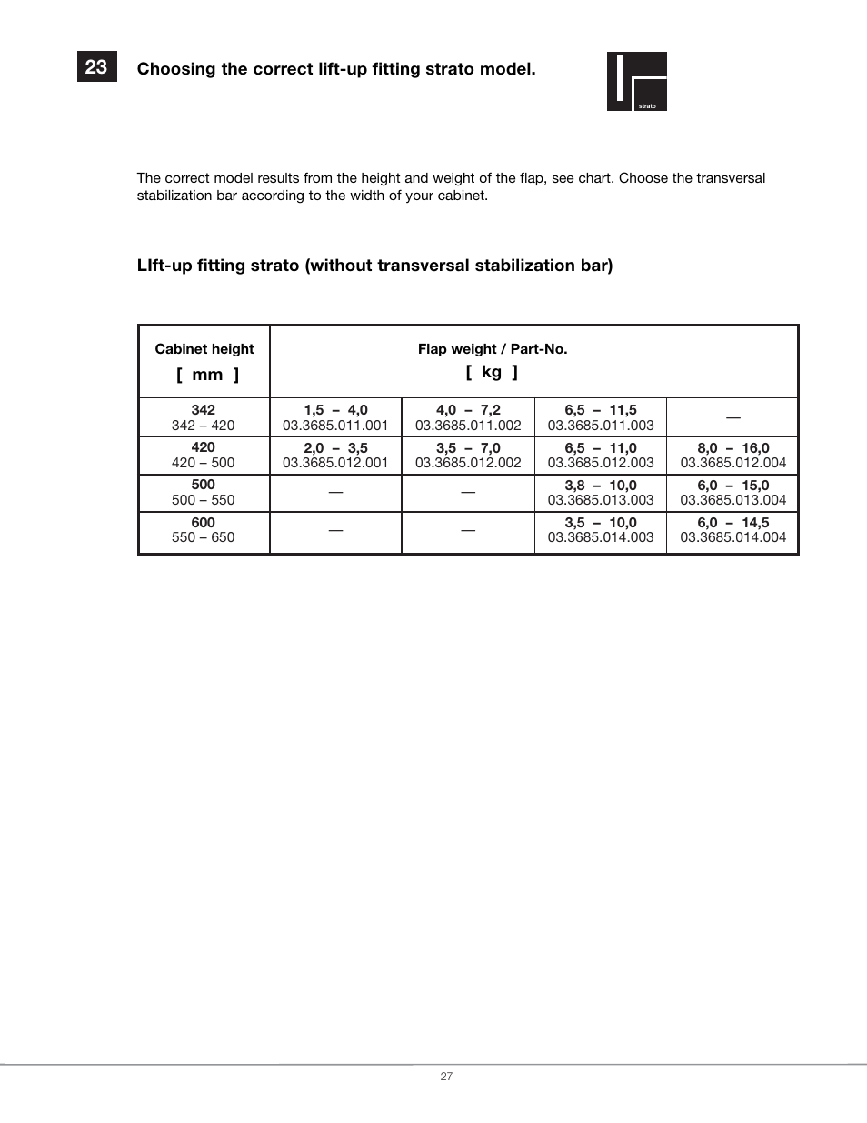 Hafele EN 372.67 Series User Manual | Page 27 / 28