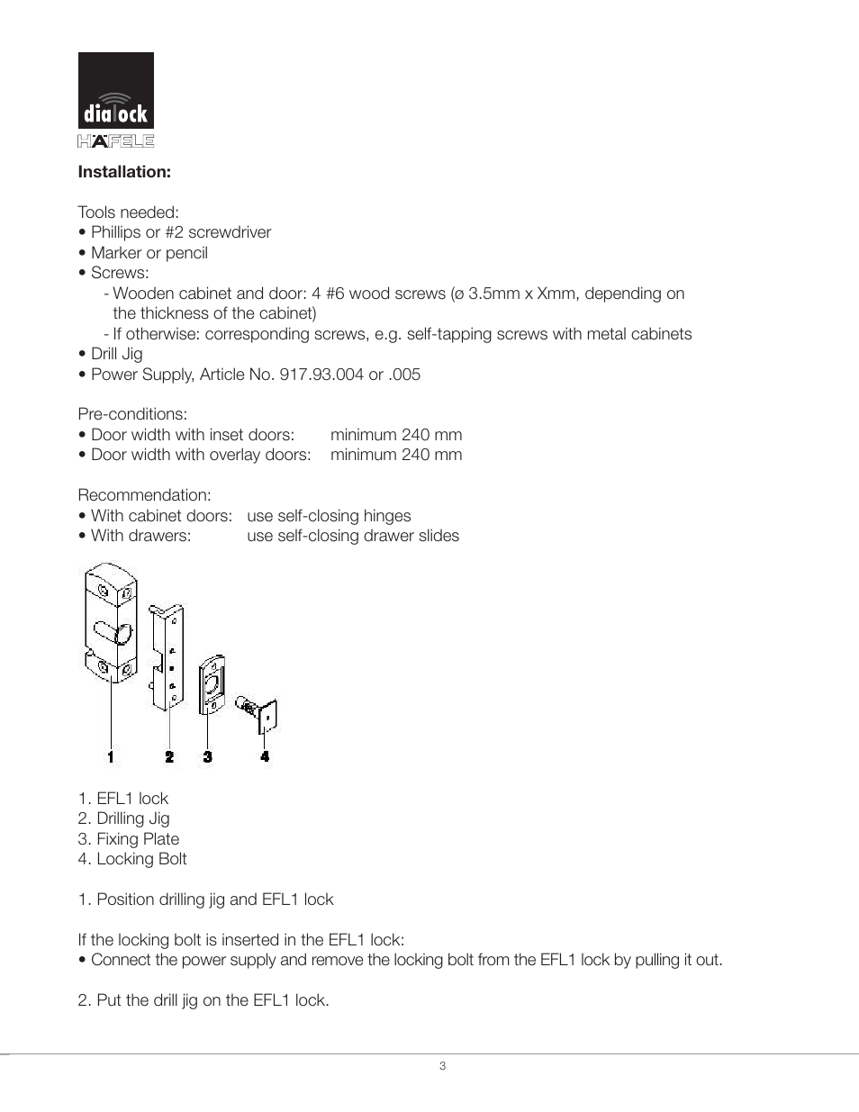 Hafele EN 237.56.004 User Manual | Page 3 / 12