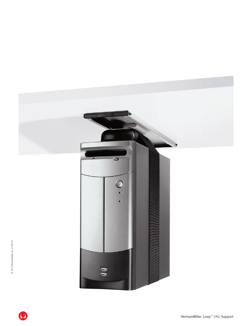 Herman Miller LOOP CPU SUPPORT - Product sheet User Manual | 2 pages
