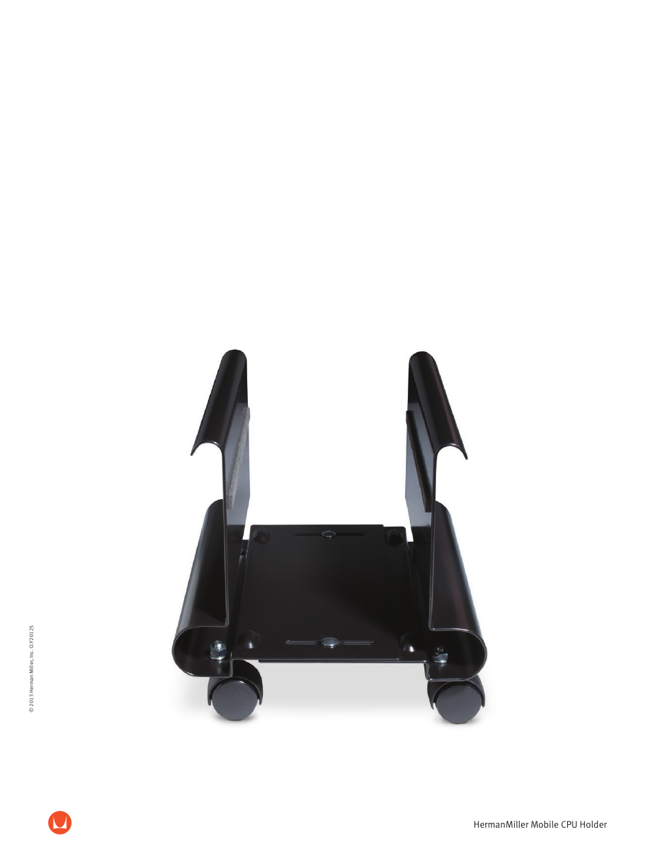 Herman Miller MOBILE CPU HOLDER - Product sheet User Manual | 2 pages