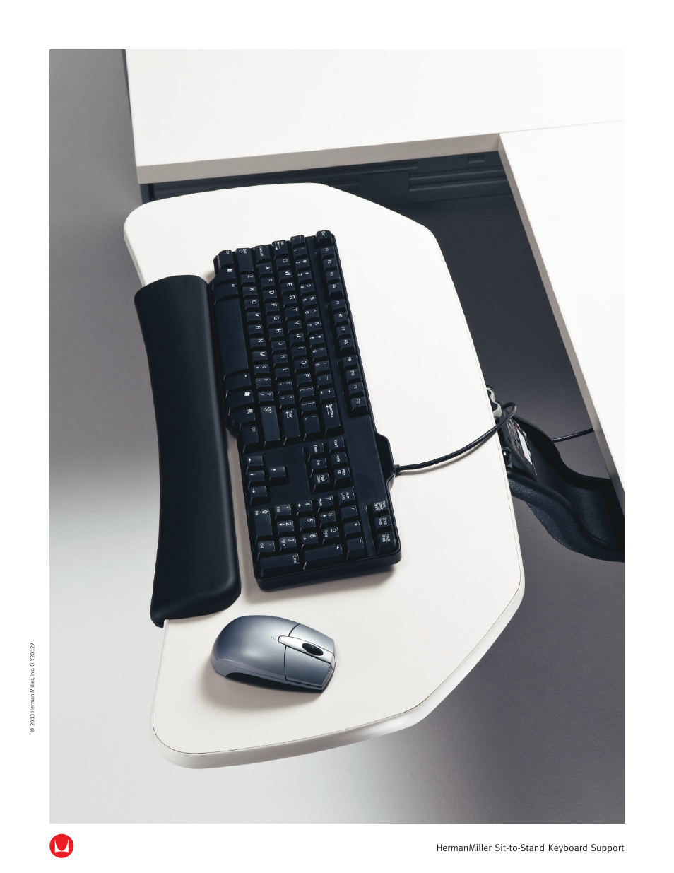 Herman Miller SIT-TO-STAND KEYBOARD SUPPORT - Product sheet User Manual | 2 pages