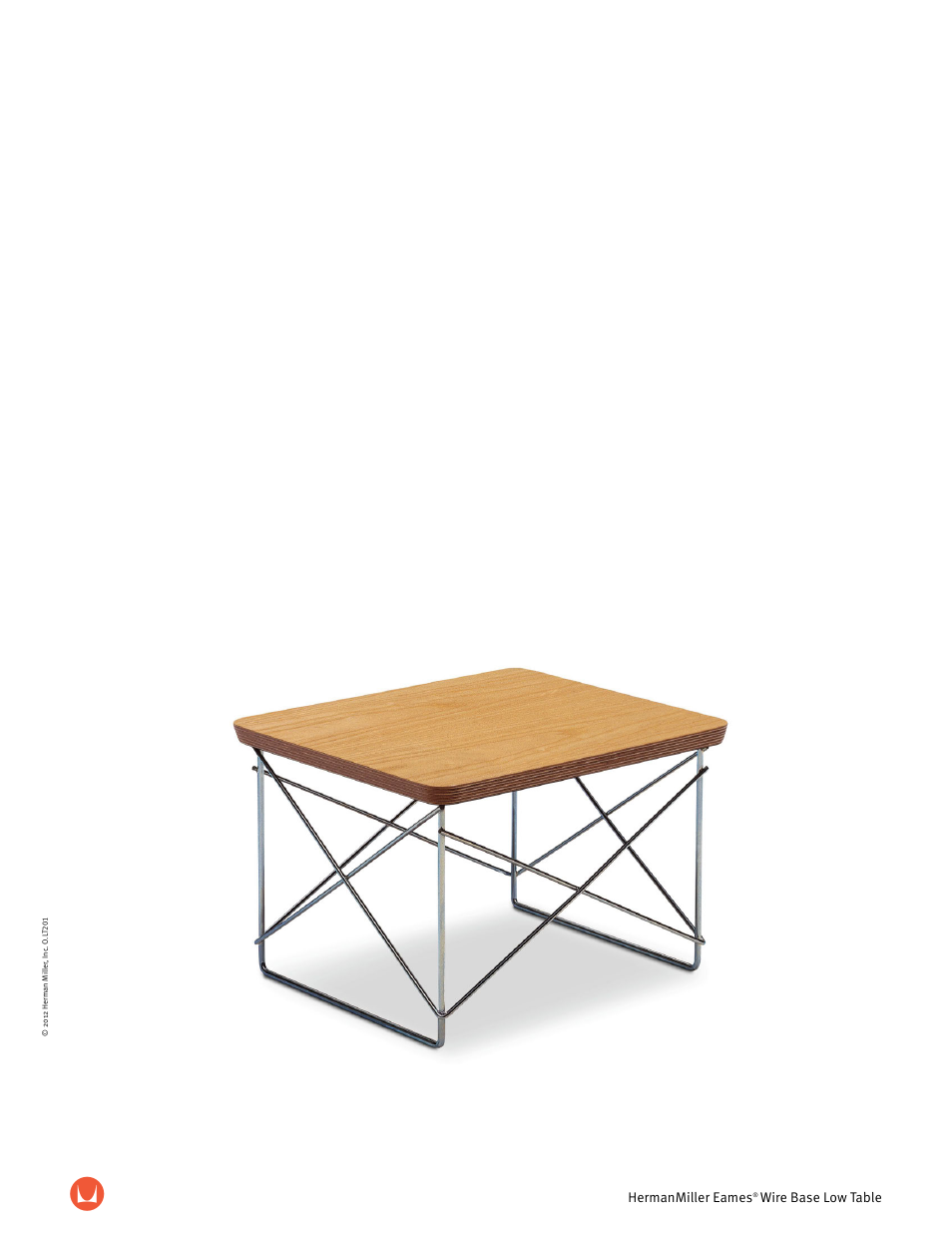 Herman Miller Eames wire base low table - Product sheet User Manual | 2 pages