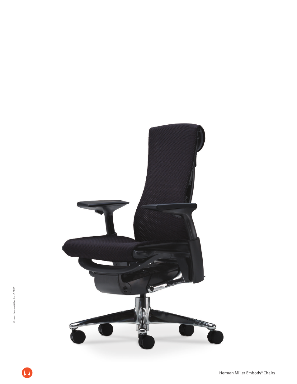 Herman Miller Embody Chairs - Product sheet User Manual | 2 pages