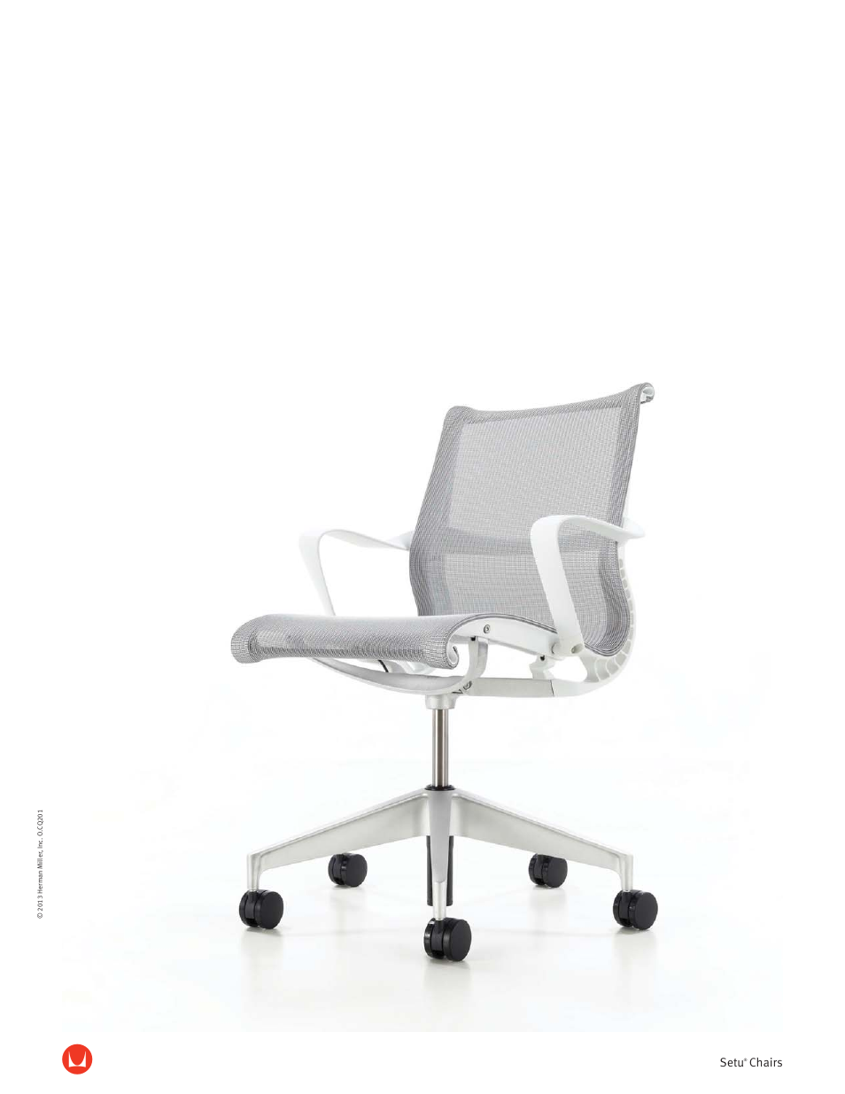 Herman Miller Setu Lounge Chair and Ottoman - Product sheet User Manual | 2 pages