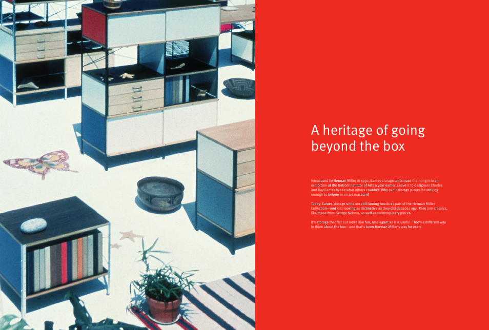 A heritage of going beyond the box | Herman Miller Filing and Storage Suites - Brochure User Manual | Page 12 / 19