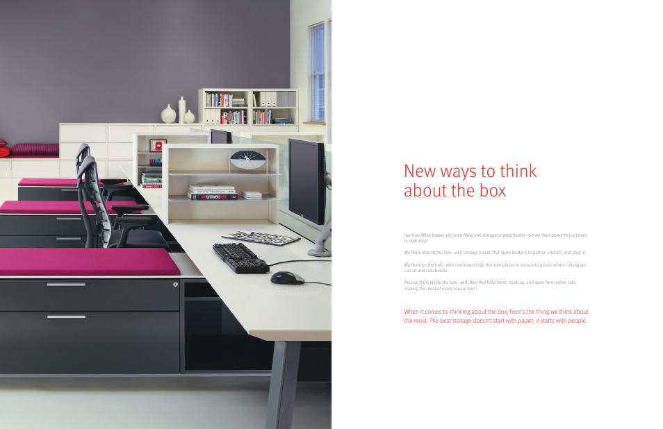 New ways to think about the box | Herman Miller Filing and Storage Suites - Brochure User Manual | Page 2 / 19