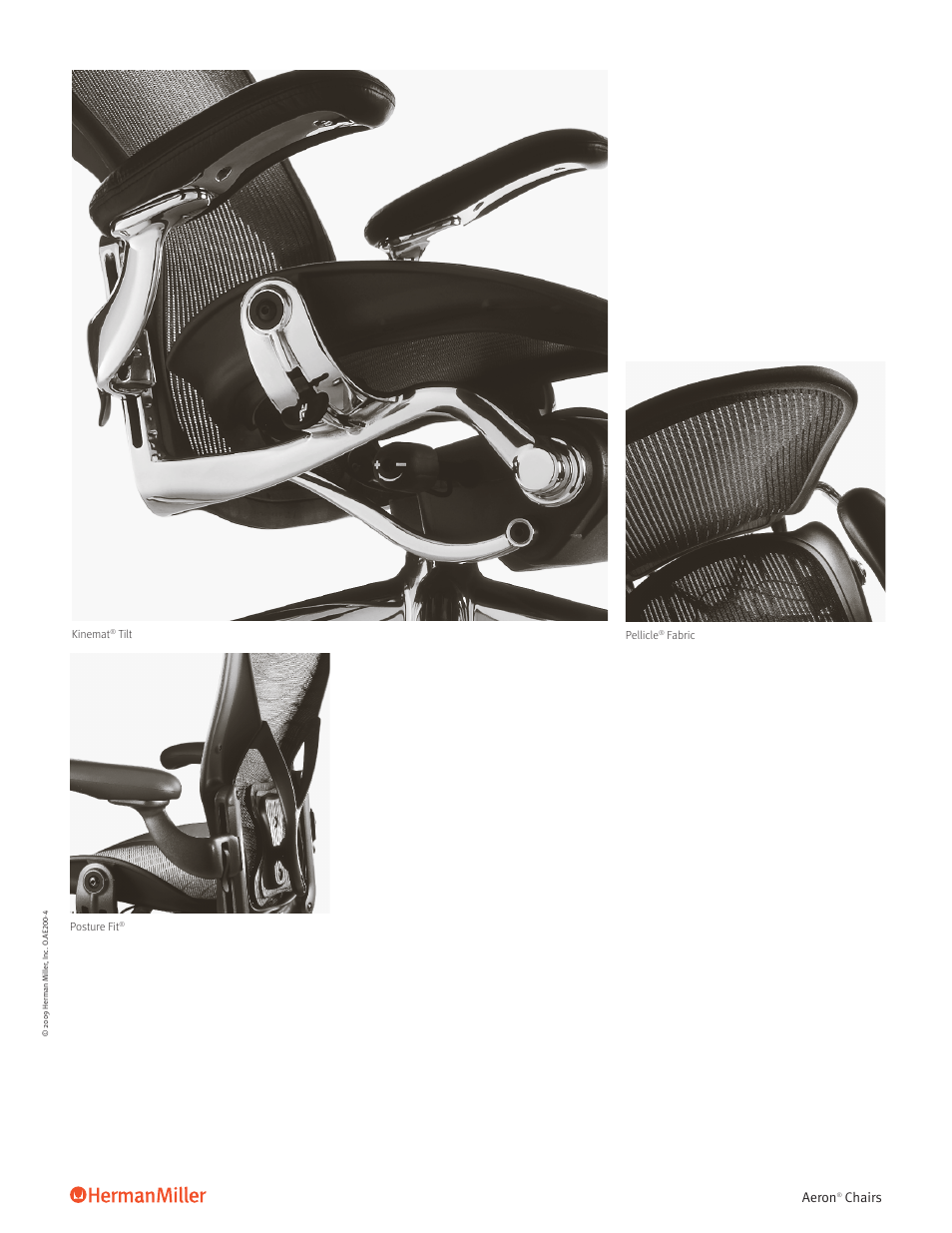 Herman Miller Aeron Side Chair - Brochure User Manual | Page 5 / 7