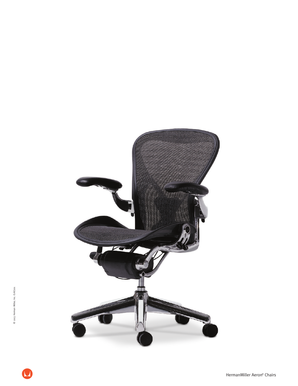 Herman Miller Aeron Side Chair - Product sheet User Manual | 2 pages