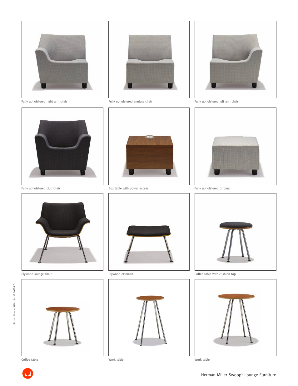 Herman Miller Swoop Lounge Furniture - Brochure User Manual | Page 8 / 10