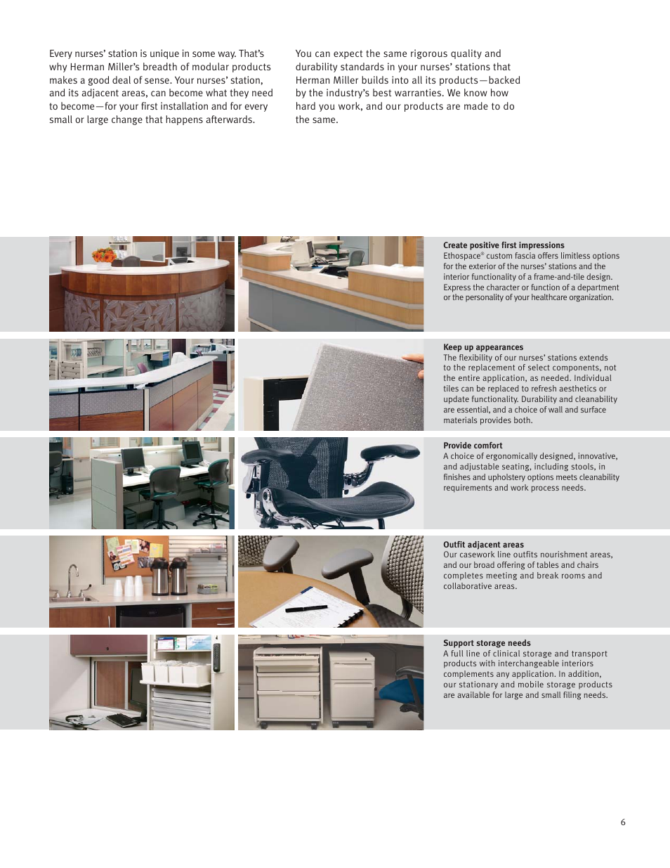 Herman Miller Ethospace Nurses' Station - Brochure User Manual | Page 7 / 8