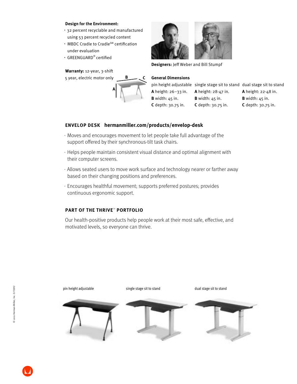 Herman Miller Envelop Desk - Brochure User Manual | Page 10 / 10