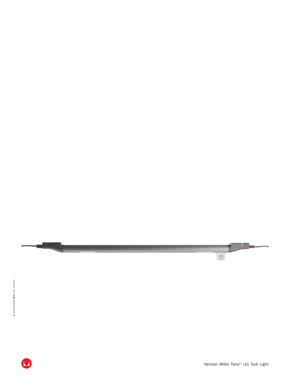 Herman Miller Twist LED Task Light - Product sheet User Manual | 2 pages