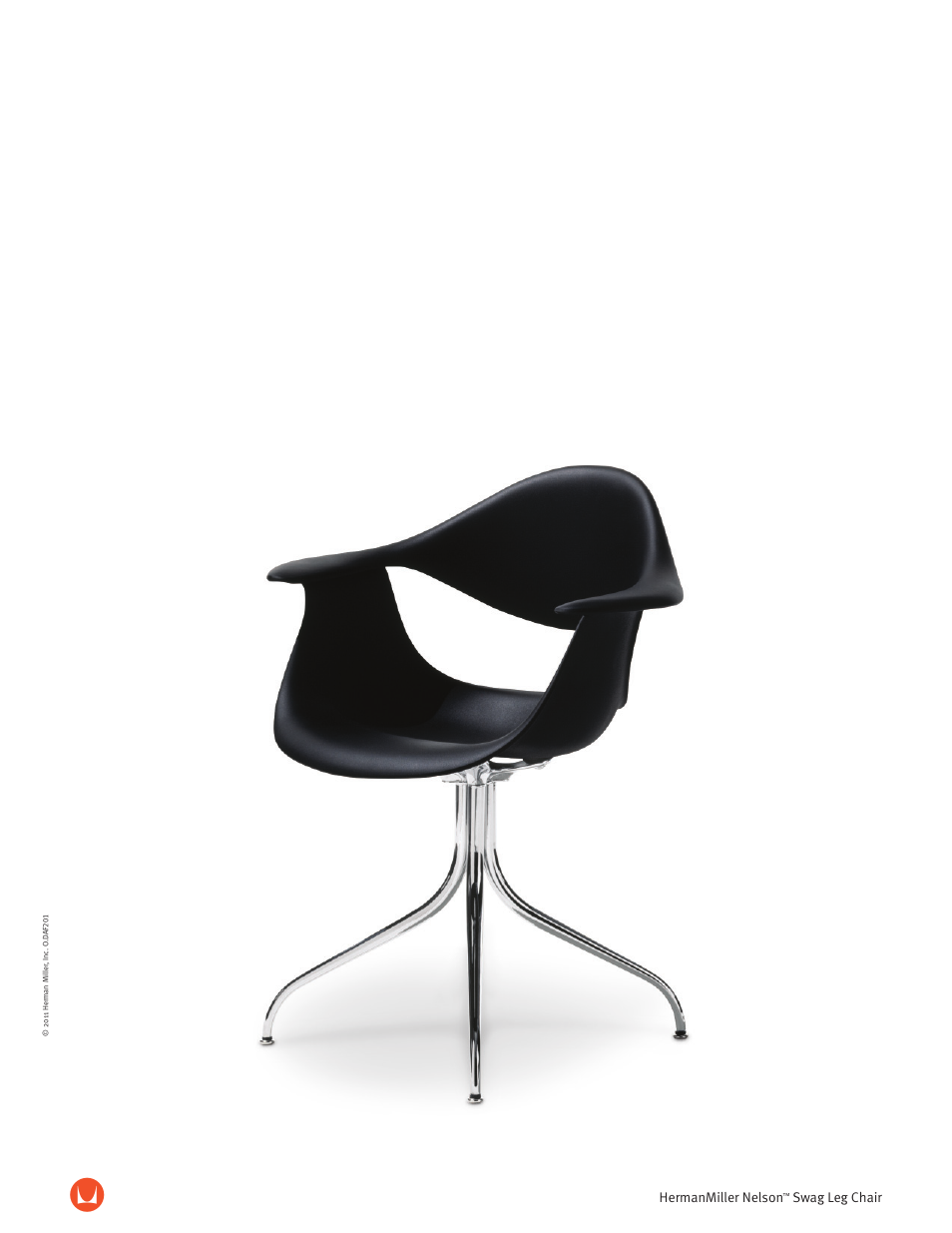 Herman Miller Nelson Swag Leg Armchair - Product sheet User Manual | 2 pages