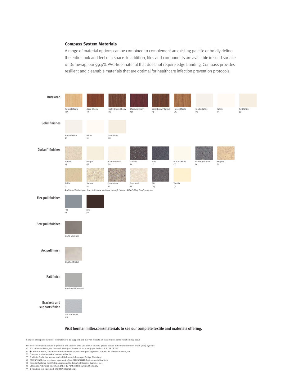 Herman Miller Compass System - Brochure User Manual | Page 11 / 12