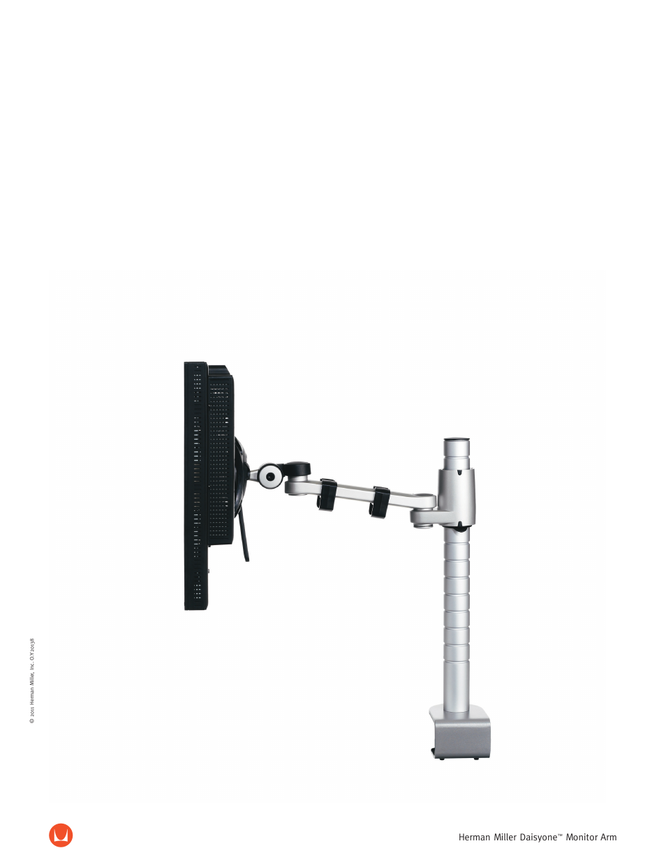 Herman Miller Daisyone Monitor Support - Product sheet User Manual | 2 pages