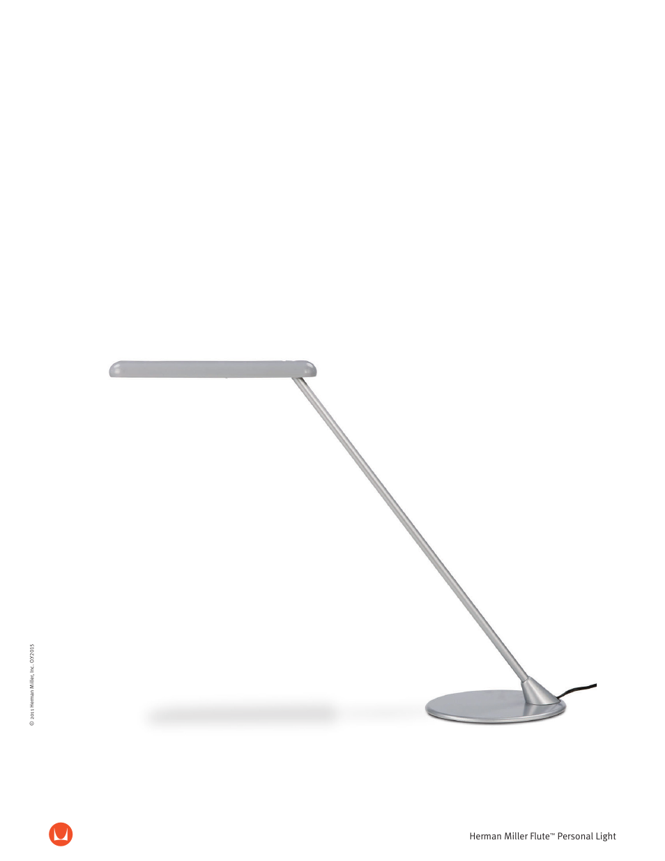 Herman Miller Flute Personal Light - Product sheet User Manual | 2 pages