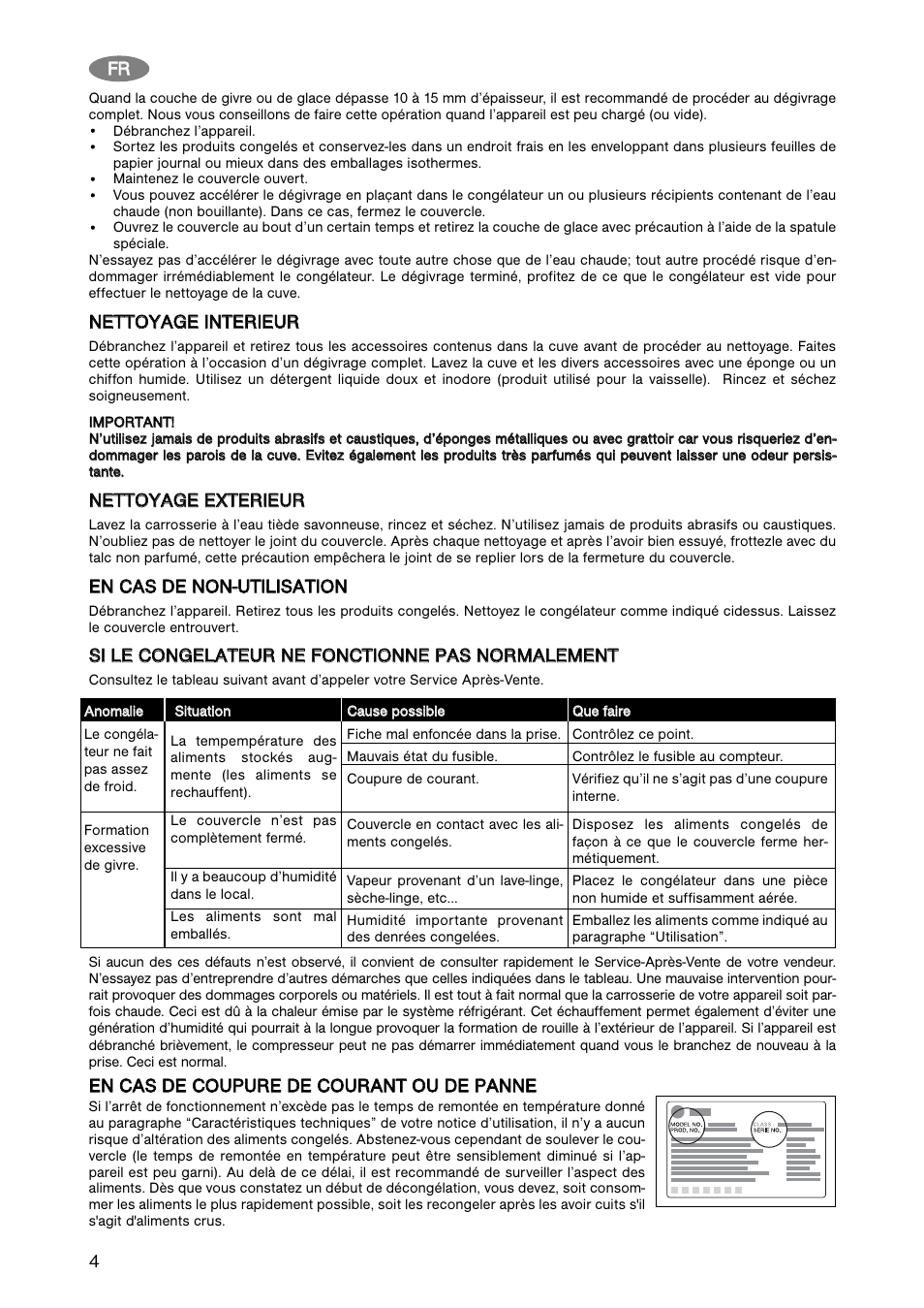 Zanussi ZFC 11 JE User Manual | Page 4 / 16