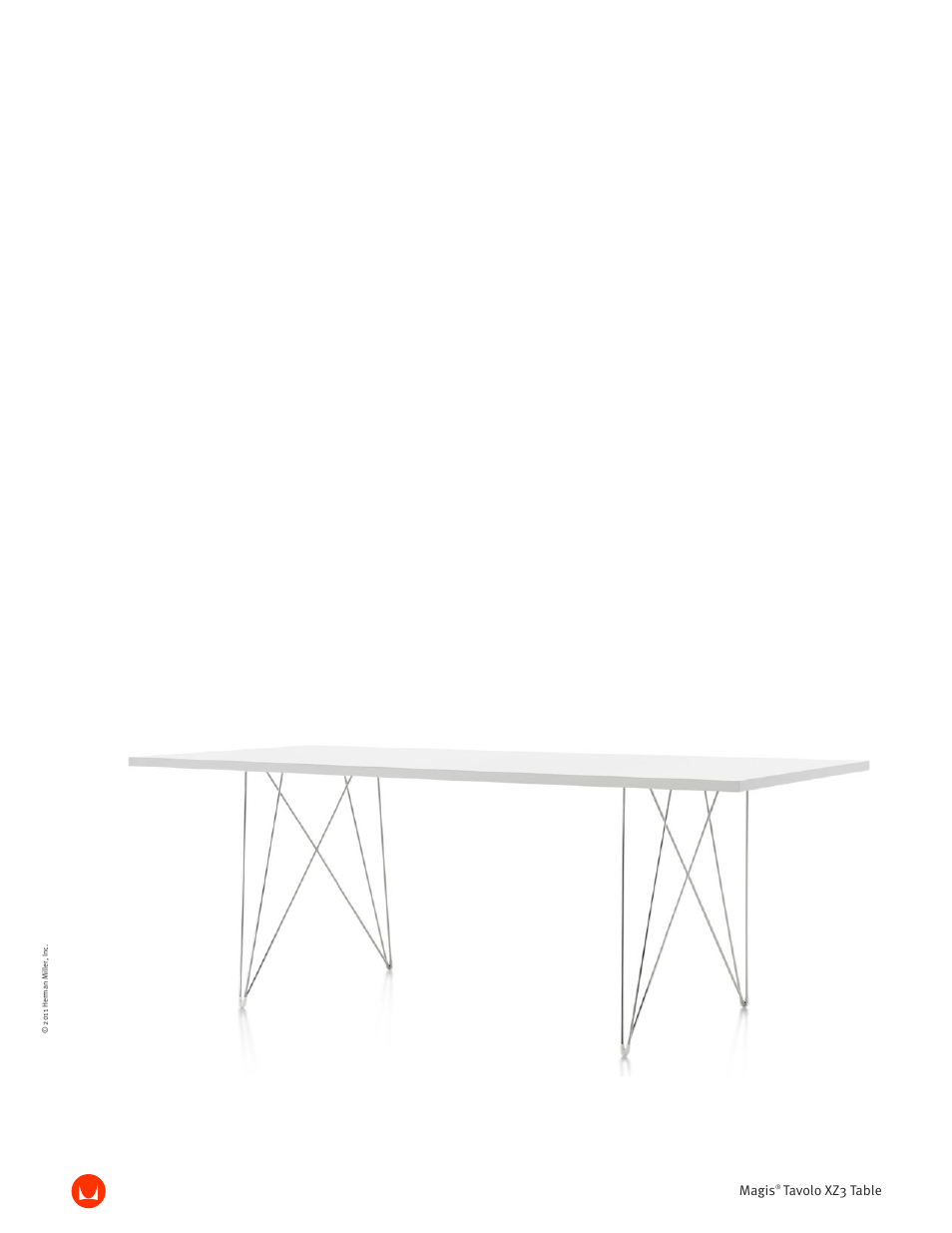 Herman Miller Tavolo XZ3 Table - Product sheet User Manual | 2 pages