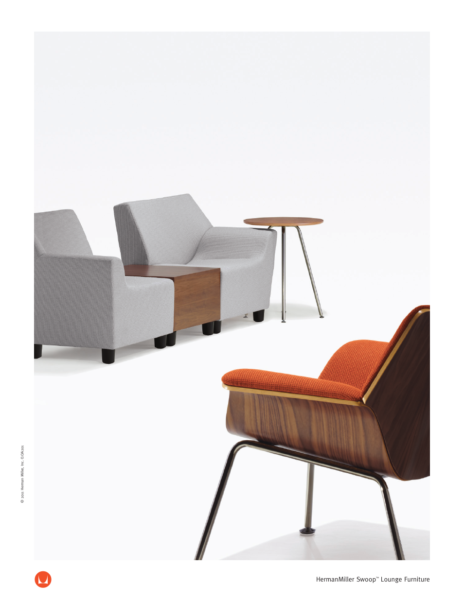 Herman Miller Swoop Lounge Furniture - Product sheet User Manual | 2 pages