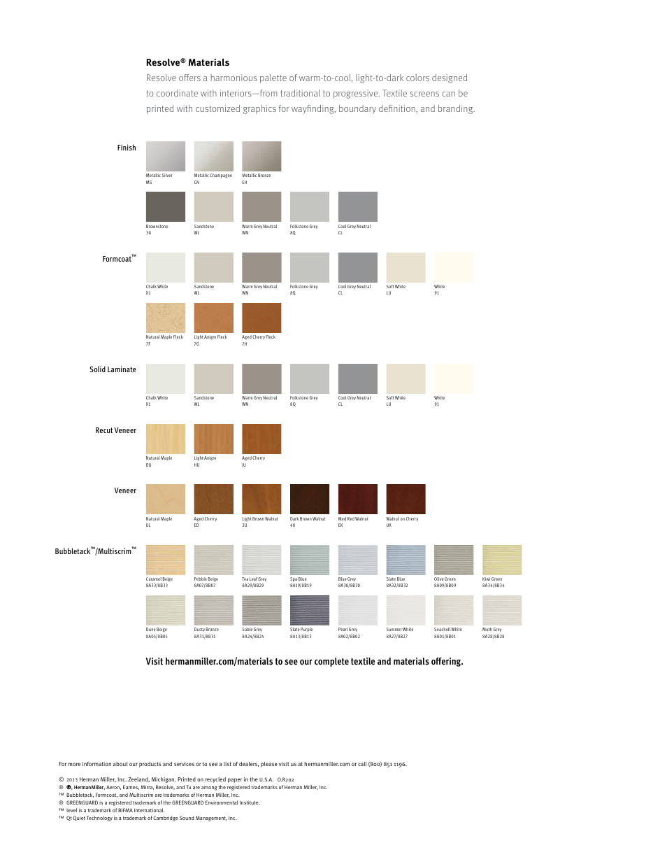 Resolve | Herman Miller Resolve System - Brochure User Manual | Page 11 / 12