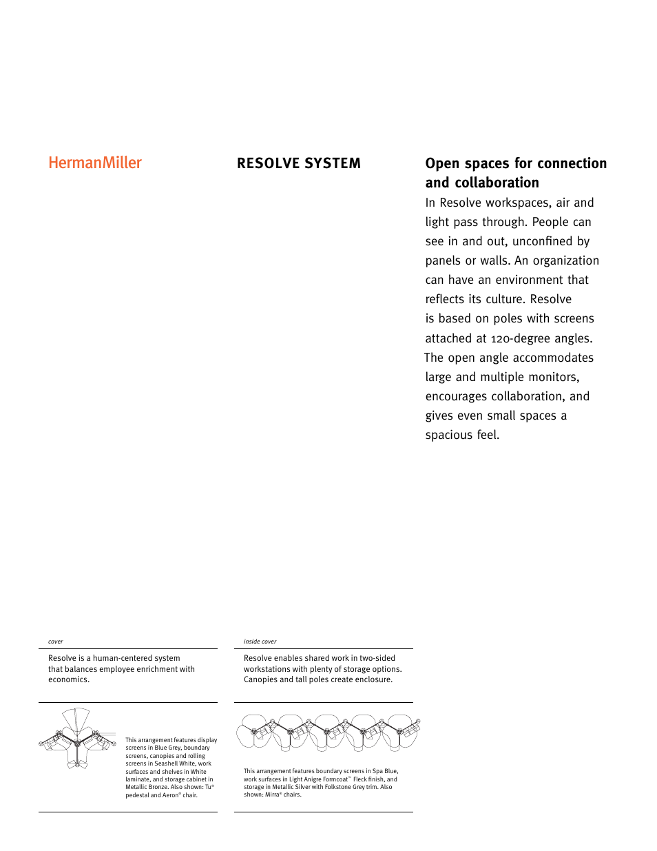 Open spaces for connection and collaboration, Resolve system | Herman Miller Resolve System - Brochure User Manual | Page 3 / 12