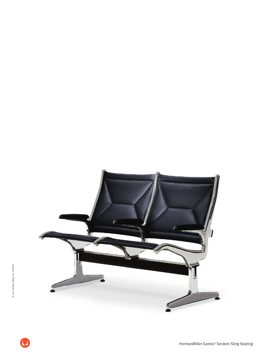 Herman Miller Eames Tandem Sling Seating - Product sheet User Manual | 2 pages