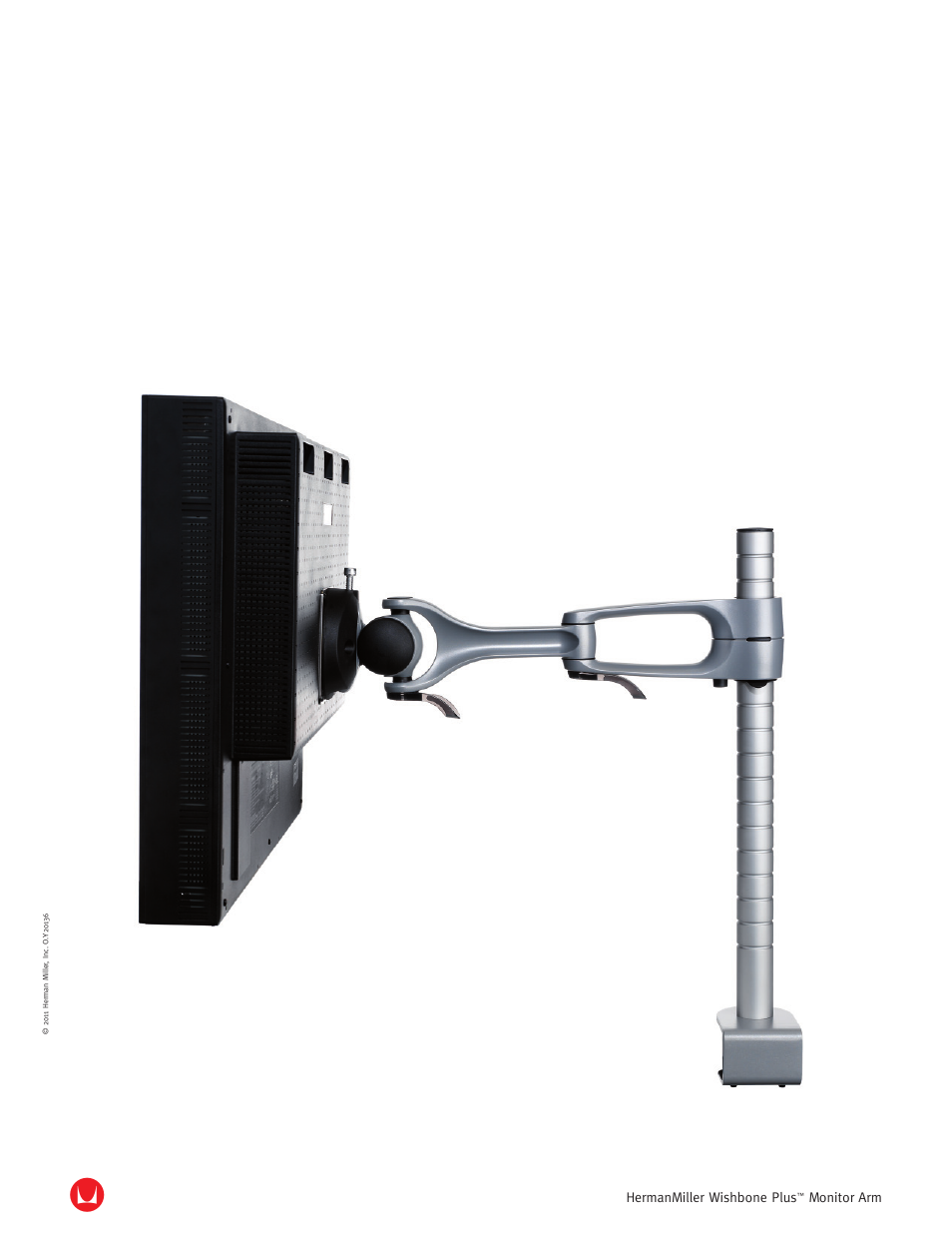 Herman Miller Wishbone Monitor Supports - Product sheet User Manual | 2 pages