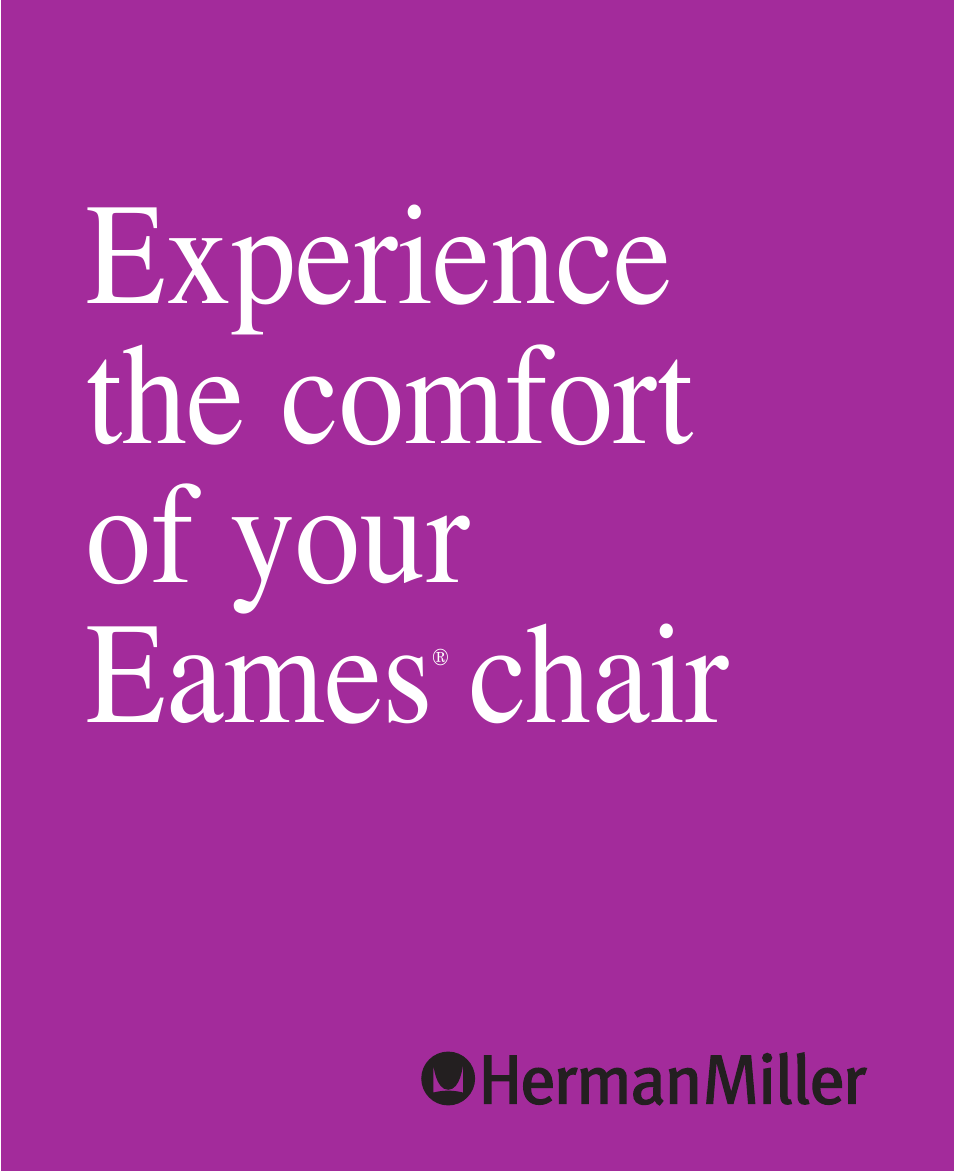 Herman Miller Eames Soft Pad Chair - User Adjustments User Manual | 3 pages