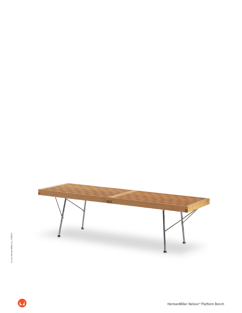 Herman Miller Nelson Platform Bench - Product sheet User Manual | 2 pages