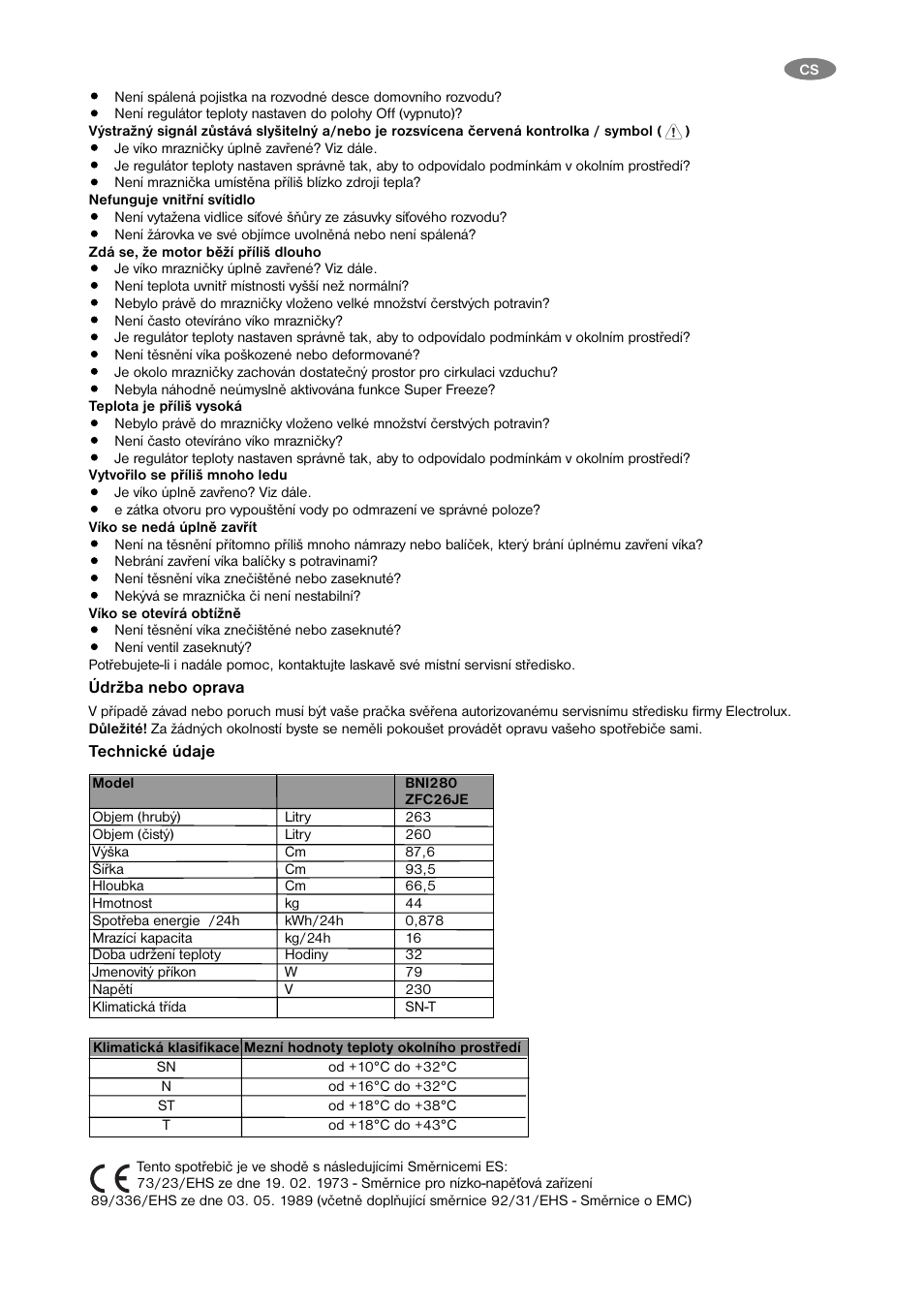 Zanussi ZFC 26 JE User Manual | Page 5 / 20