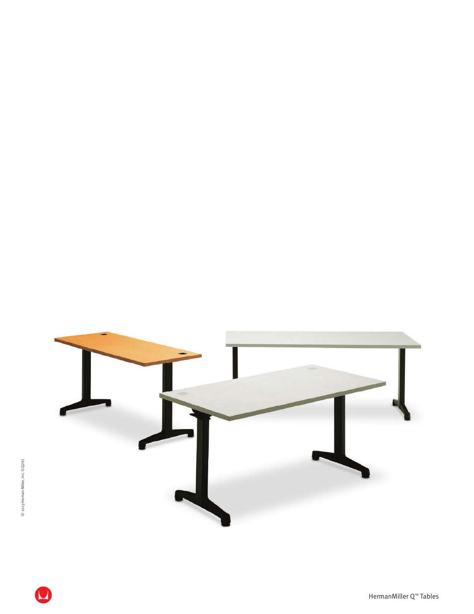 Herman Miller Q Tables - Product sheet User Manual | 2 pages