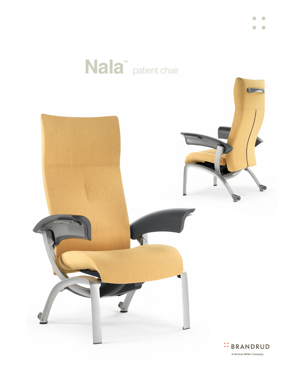 Herman Miller Nala Patient Chair - Product sheet User Manual | 4 pages