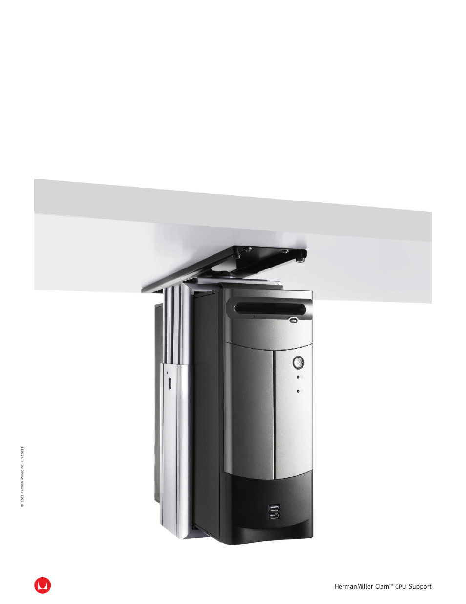 Herman Miller CLAM CPU SUPPORT - Product sheet User Manual | 2 pages