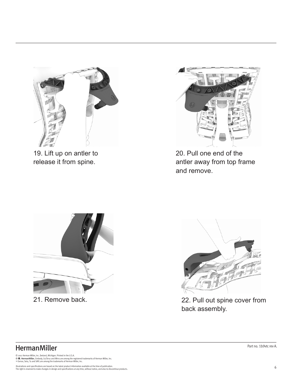 Herman Miller Embody Chairs - Disassembly For Recycling User Manual | Page 6 / 14