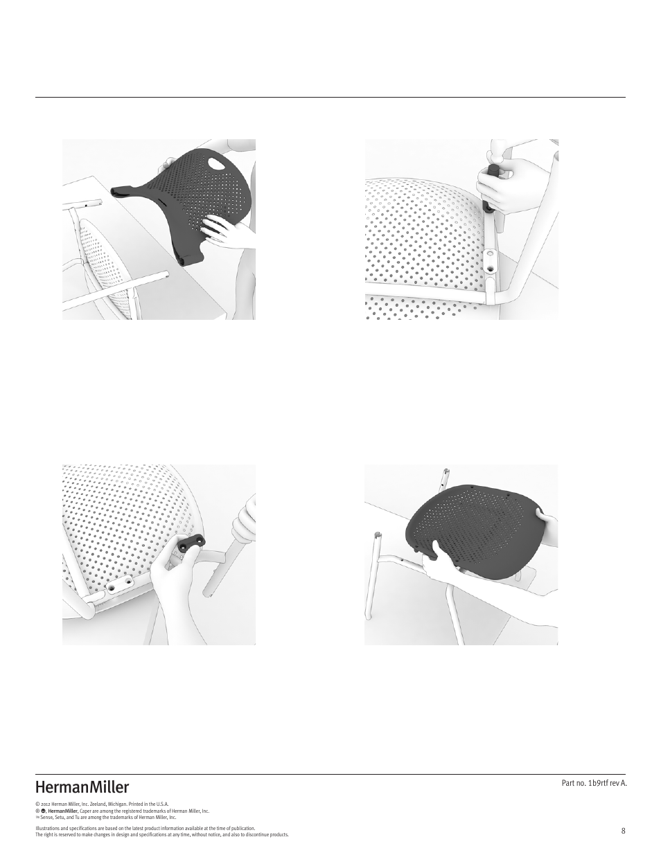 Herman Miller Caper Multipurpose Chair - Disassembly For Recycling User Manual | Page 8 / 8