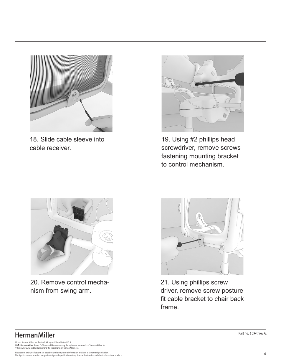 Herman Miller Aeron Chairs - Disassembly For Recycling User Manual | Page 6 / 11