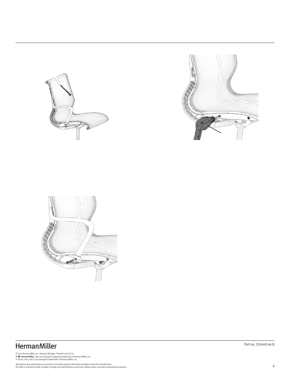 Herman Miller Setu Lounge Chair and Ottoman - Disassembly For Recycling User Manual | Page 4 / 10