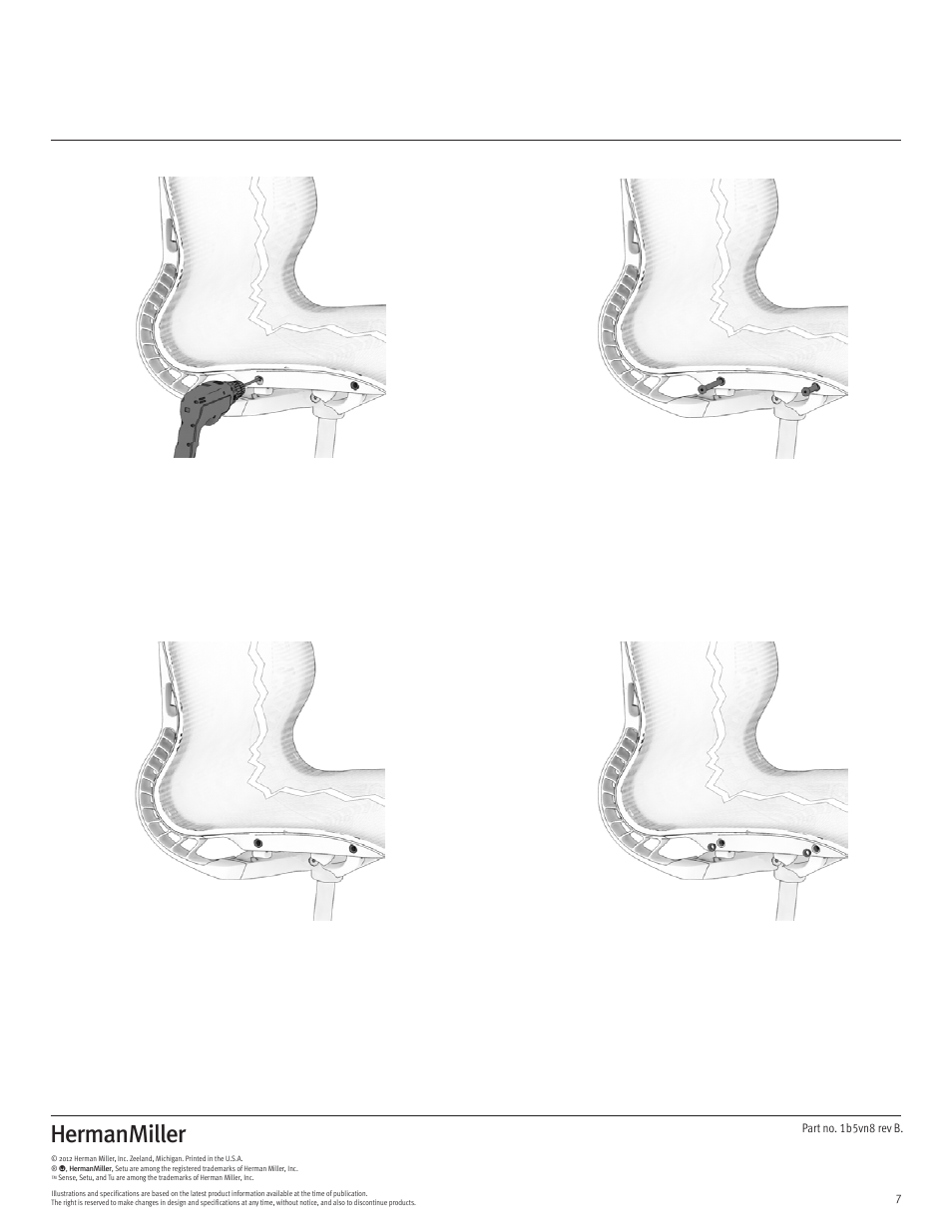 Herman Miller Setu Lounge Chair and Ottoman - Disassembly For Recycling User Manual | Page 7 / 10