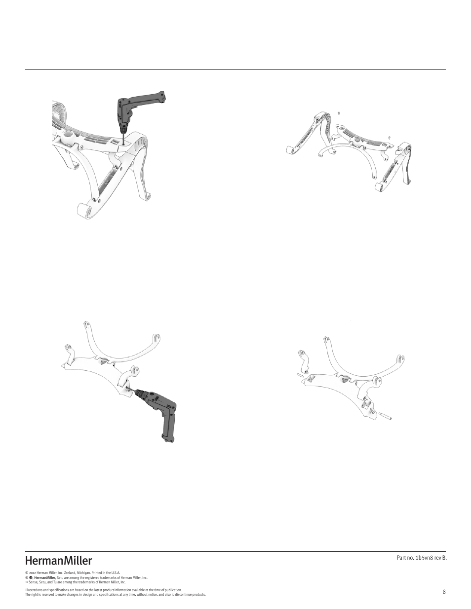 Herman Miller Setu Lounge Chair and Ottoman - Disassembly For Recycling User Manual | Page 8 / 10
