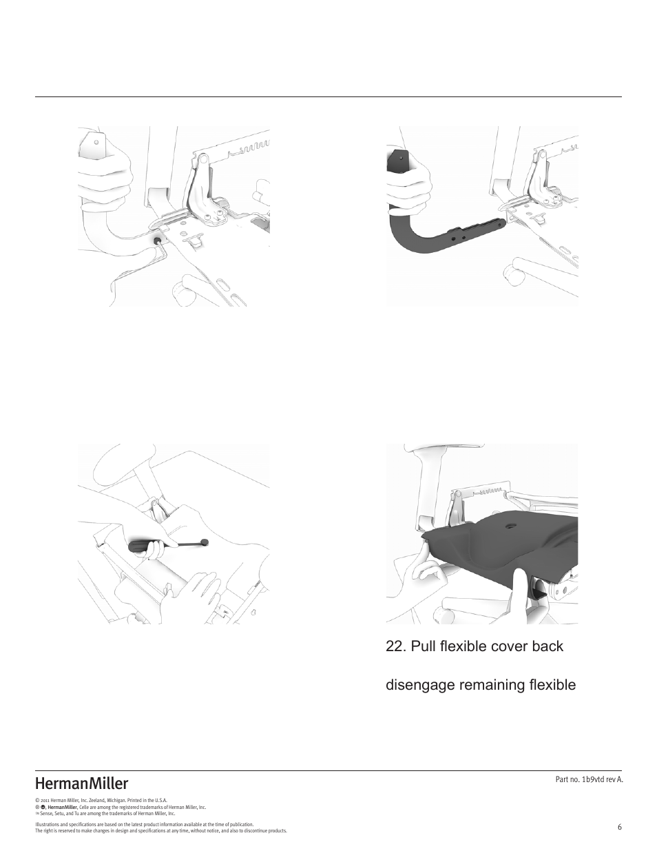 Herman Miller Celle Chairs - Disassembly For Recycling User Manual | Page 6 / 12