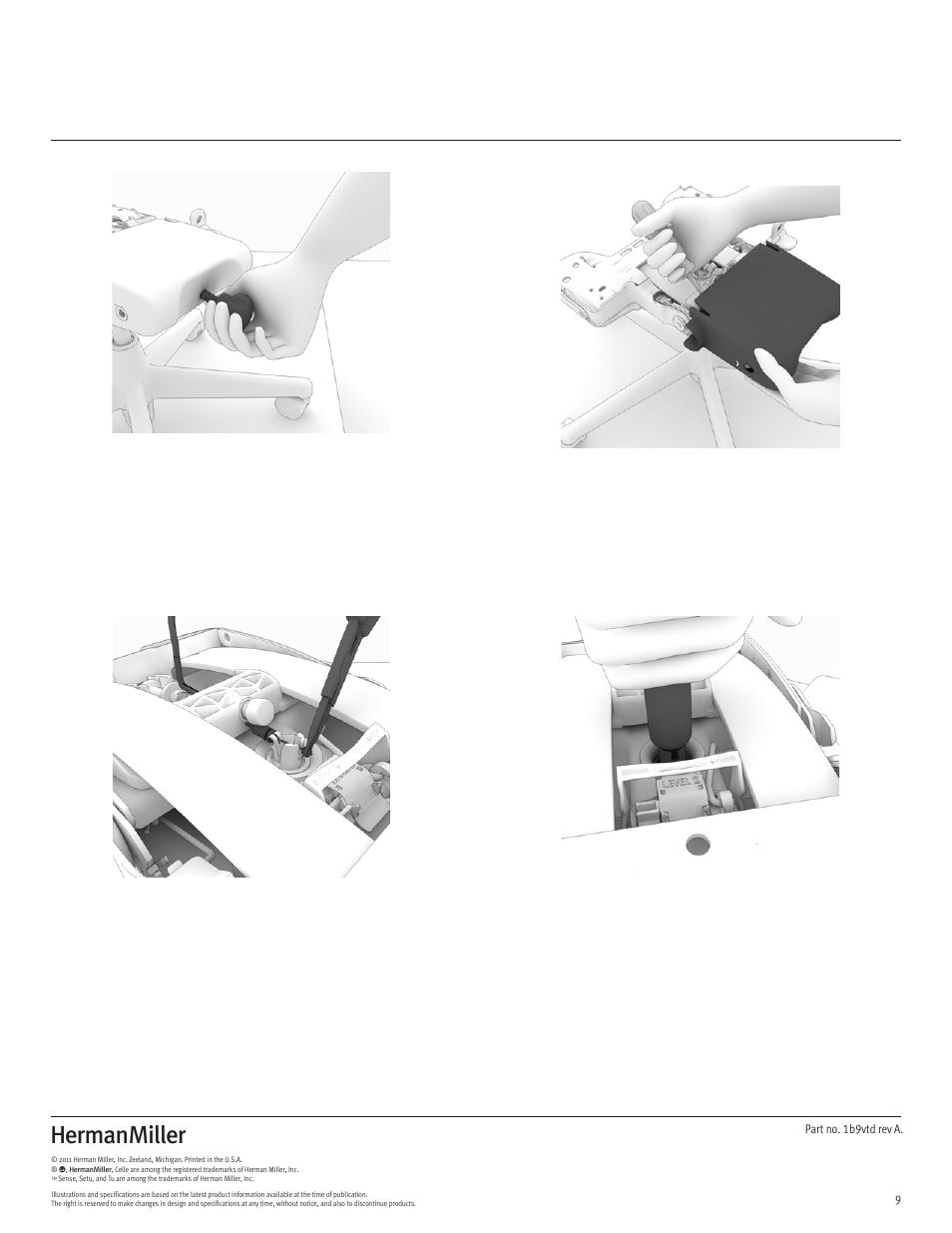 Herman Miller Celle Chairs - Disassembly For Recycling User Manual | Page 9 / 12