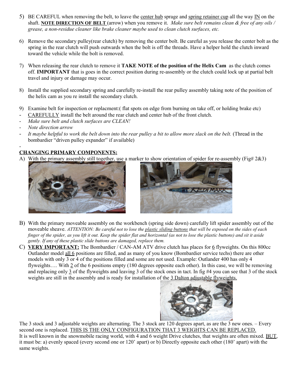 High Lifter Dalton Pro Mudrunner Clutch Kit for Can-Am Outlander_Renegade 800 HO, 800 R (06-12) User Manual | Page 2 / 5