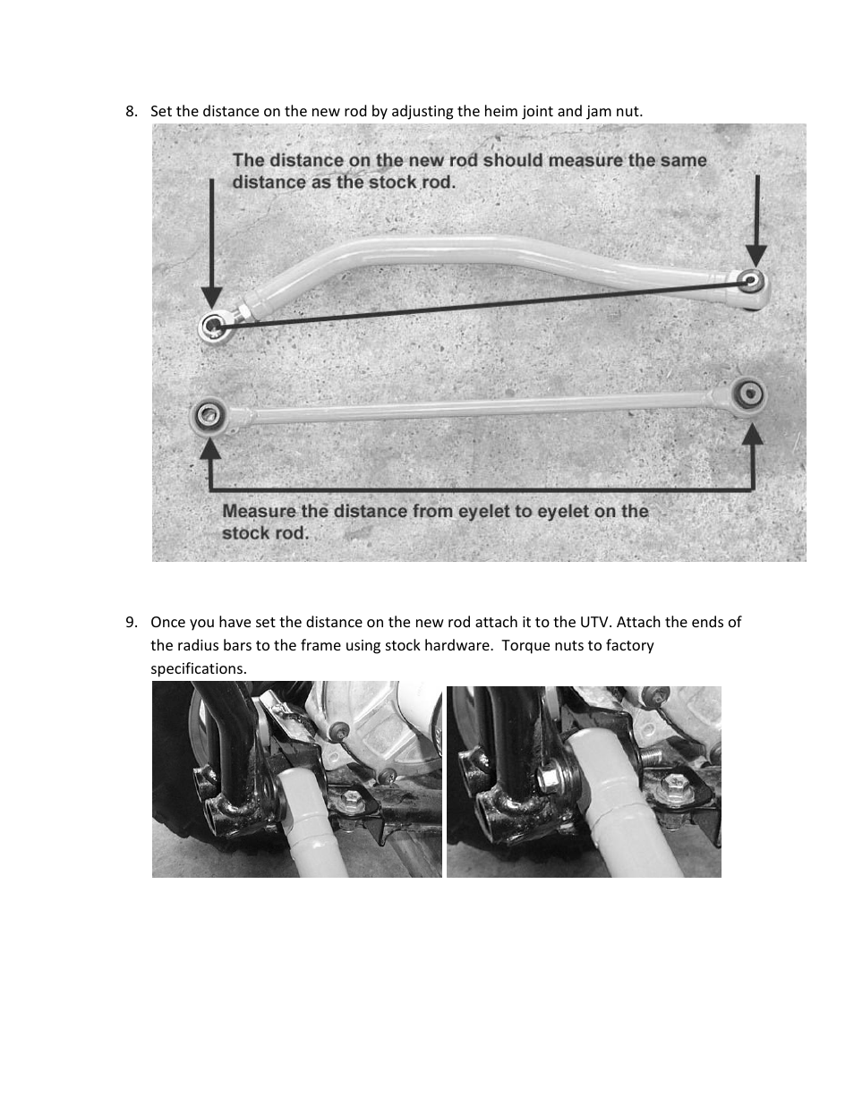 High Lifter Max Clearance Lower Arched Radius Bars for Arctic Cat 1000 Wildcat User Manual | Page 5 / 6